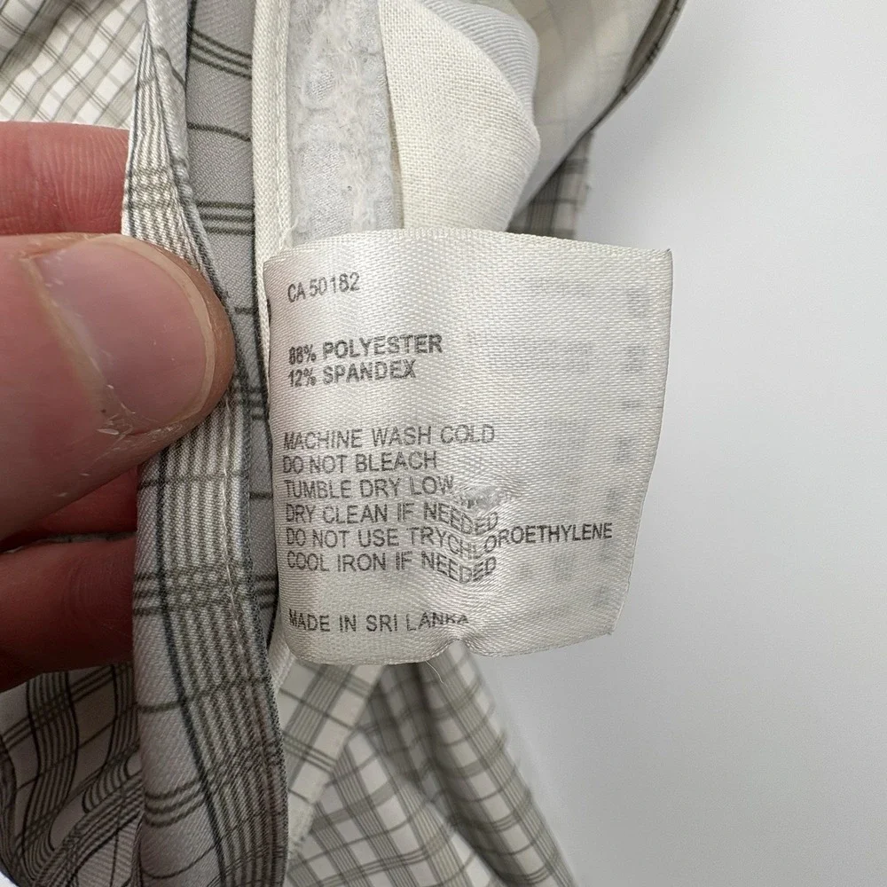 Dunning Golf Shorts Mens 42 Gray‎ Plaid Performance Stretch Flawed Read